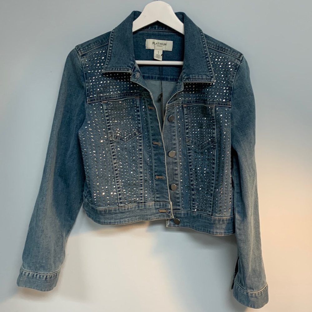 Chico’s Platinum Jean Jacket